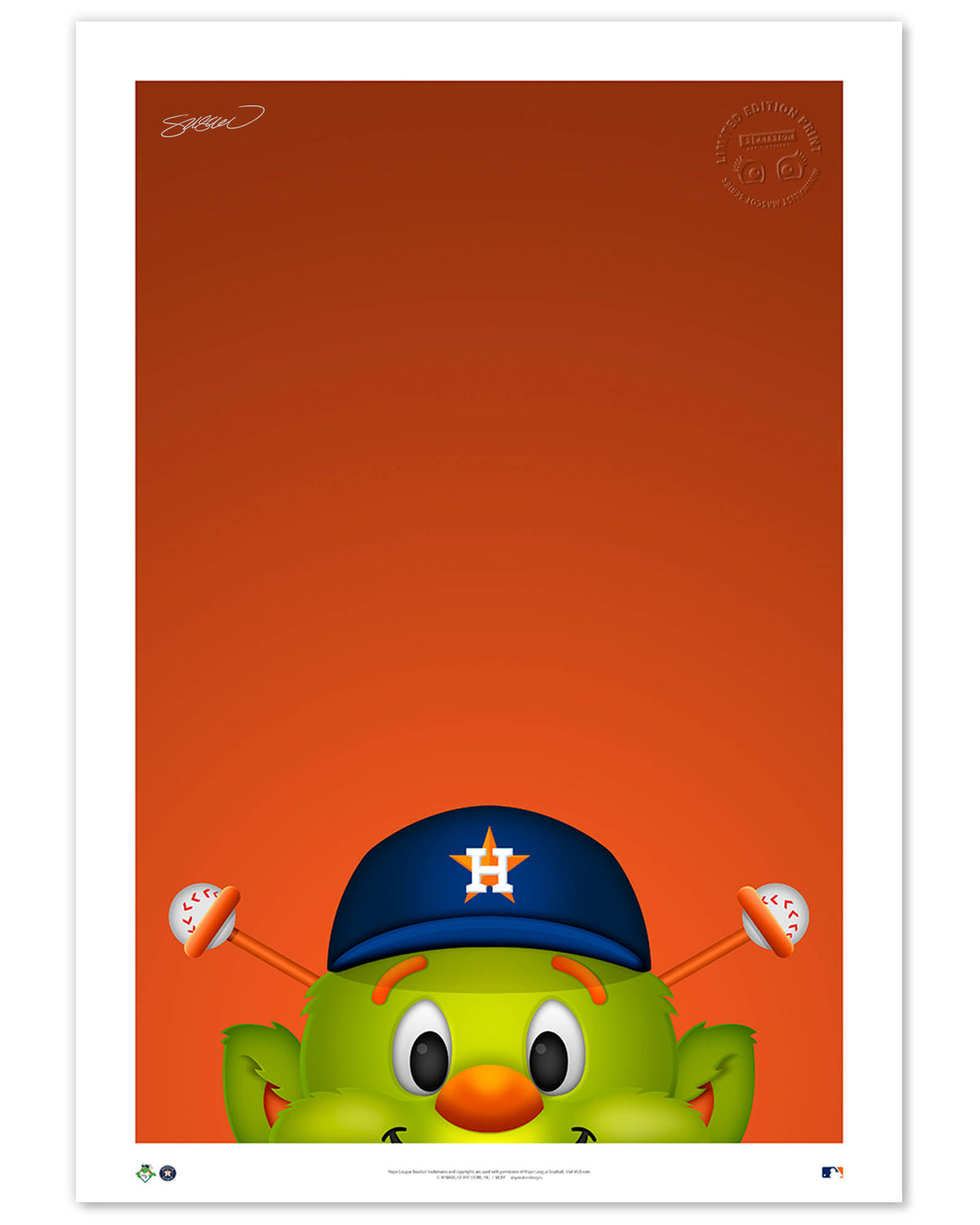 Orbit Houston Astros 2022 World Series Champions Orange Jersey