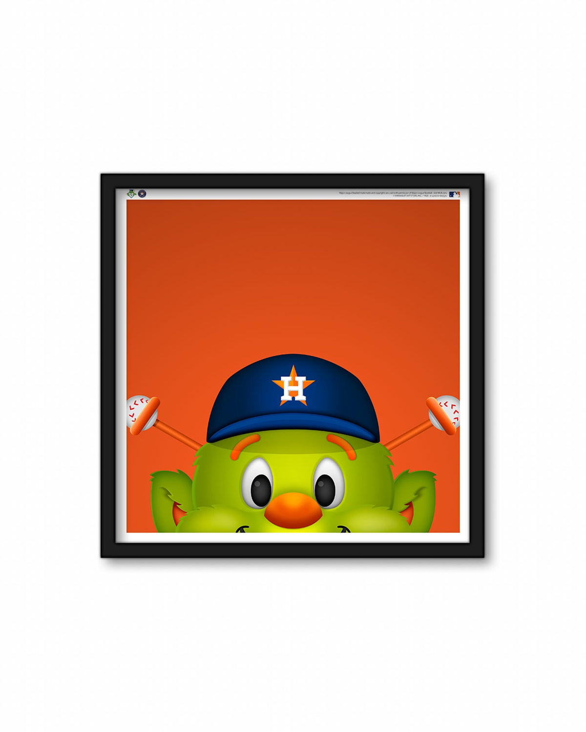 Minimalist MLB Logo - Houston Astros Poster Art Print – S. Preston