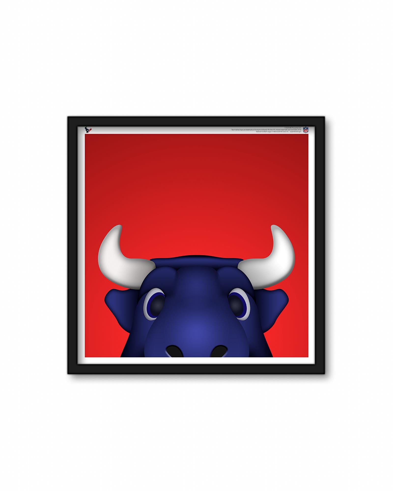 Minimalist Toro Houston Texans - S. Preston – S. Preston Art + Designs