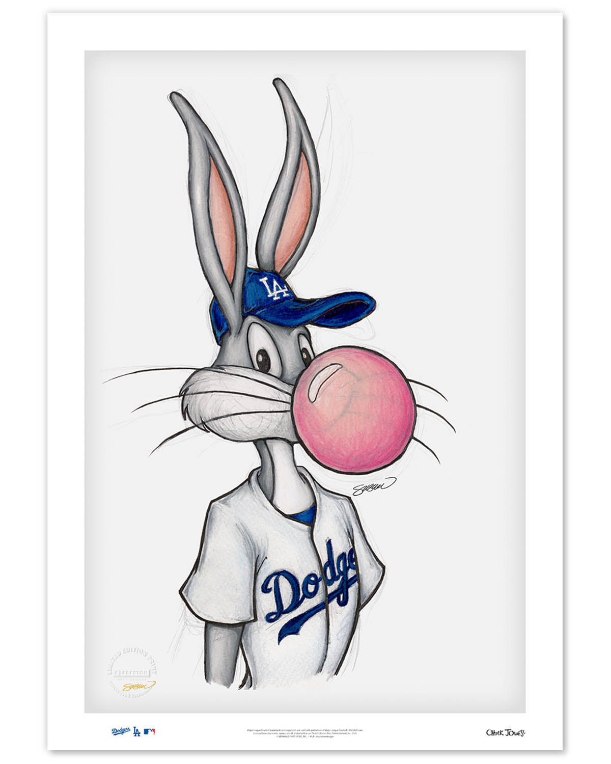 Vin-imalist Dodgers Broadcaster – S. Preston Art + Designs
