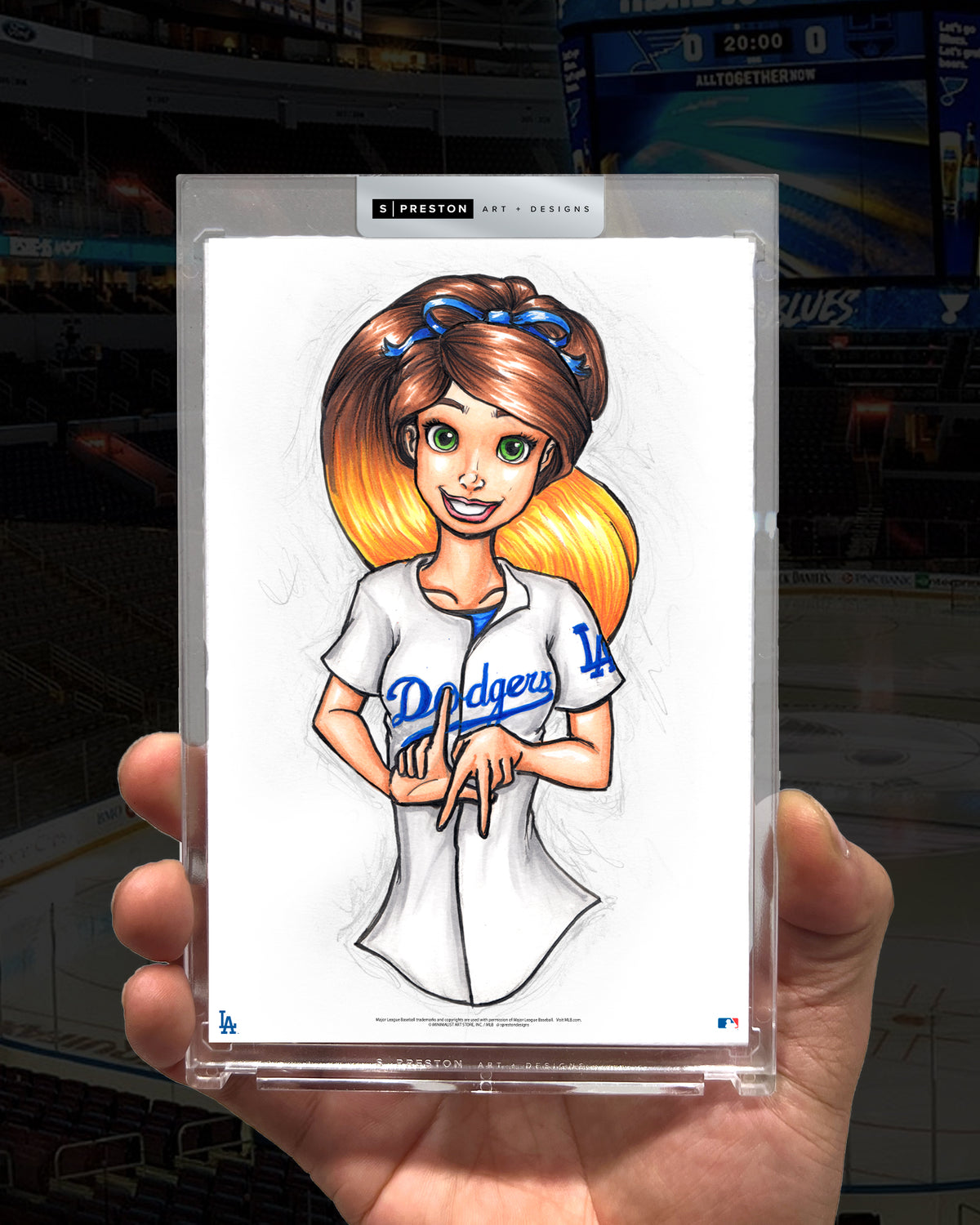 WinS® Dodgers Konni Mackenzie Limited Edition Art Card Slab