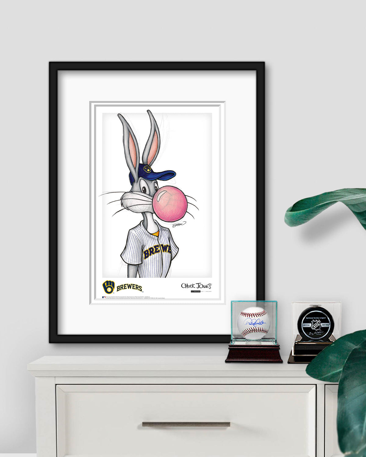 Bubblegum Bugs x MLB Brewers Bugs Bunny Poster Print