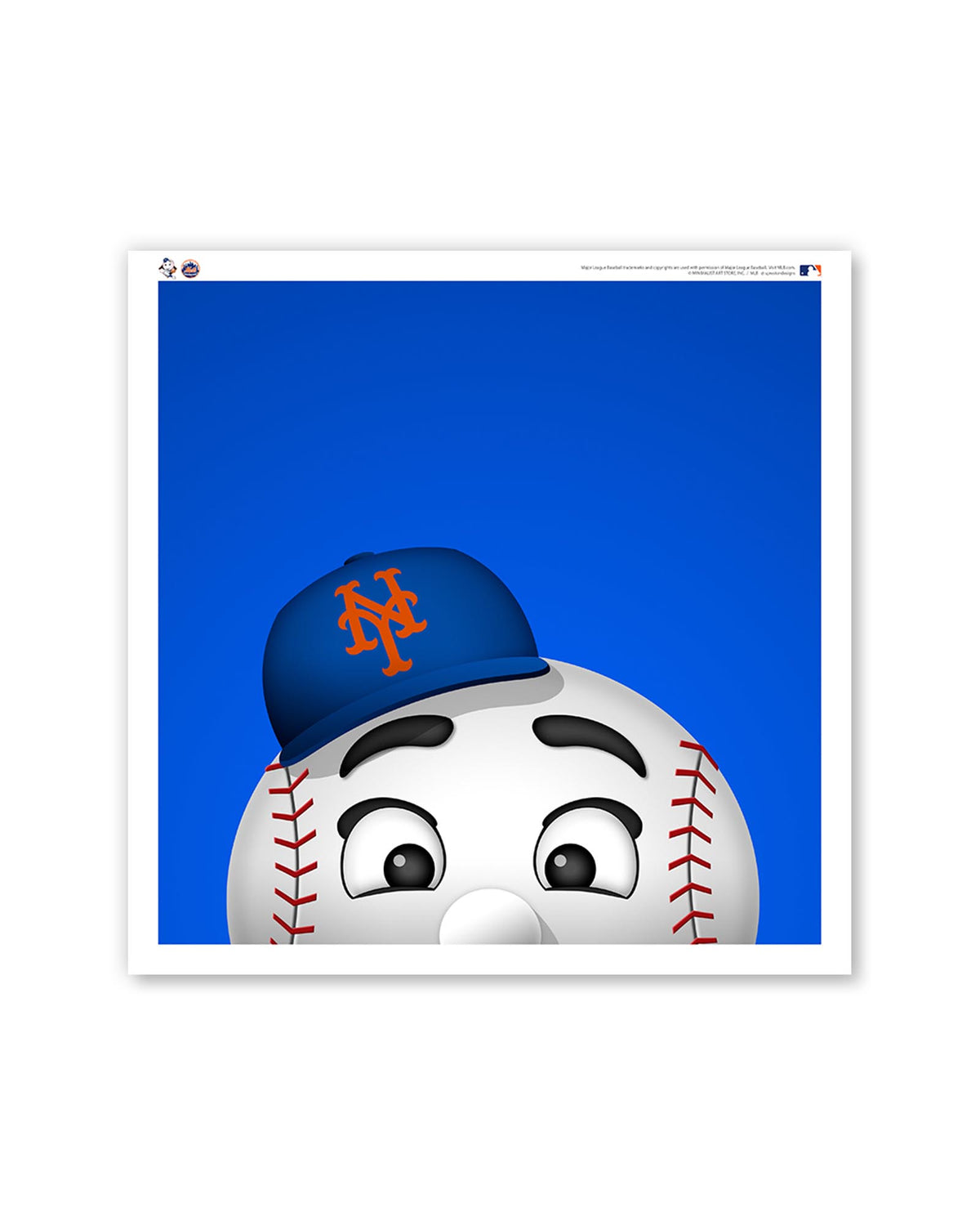 Minimalist MLB Logo - New York Mets Poster Art Print – S. Preston