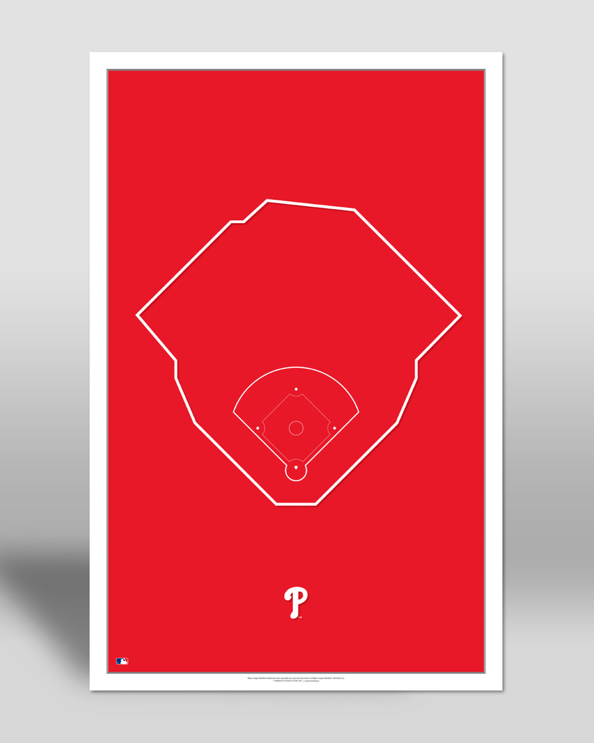 MLB Outline Ballpark - Citizens Bank Park Philadelphia Phillies - S Preston