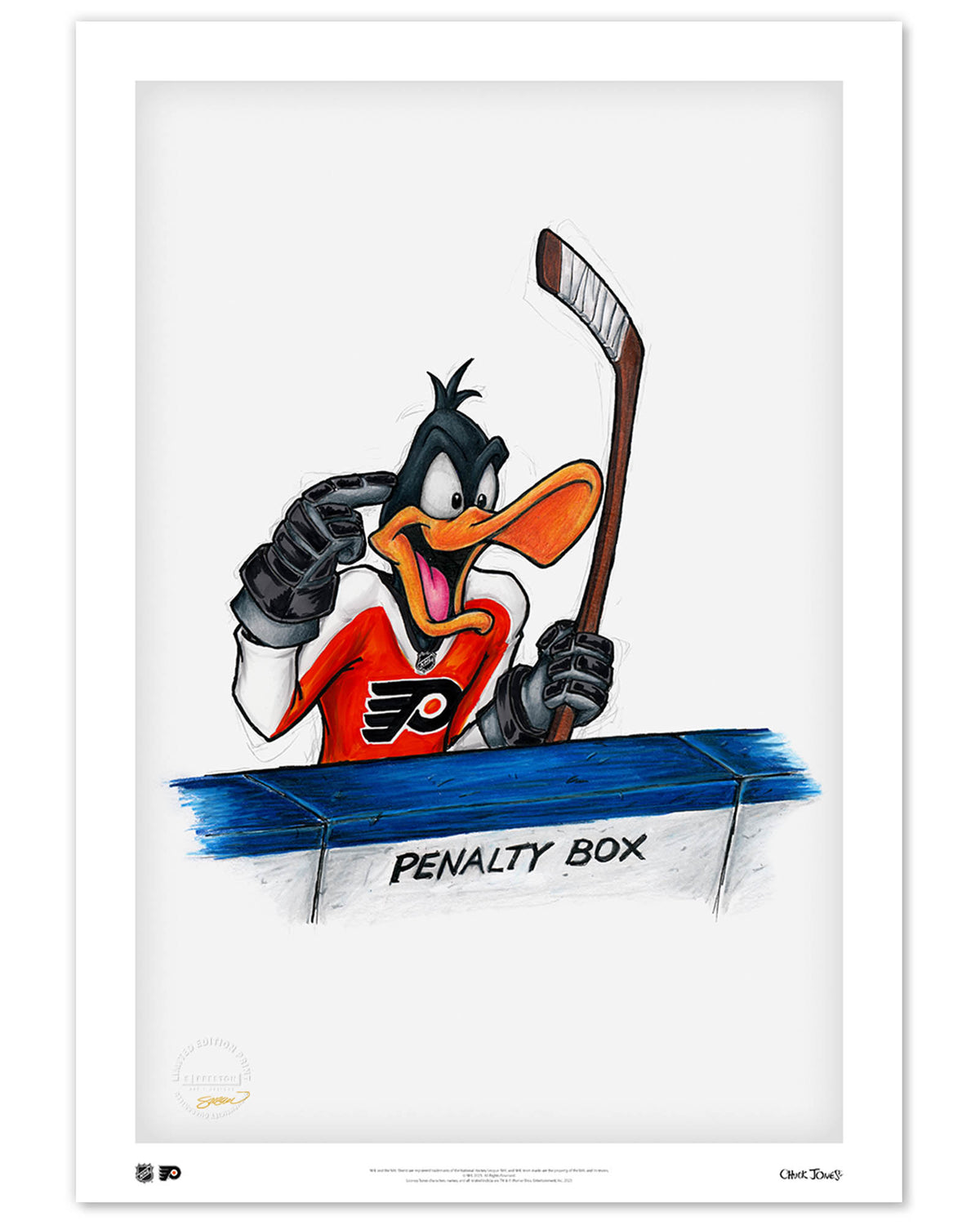 Gritty - Philadelphia Flyers Mascot Ink Sketch Print – S. Preston