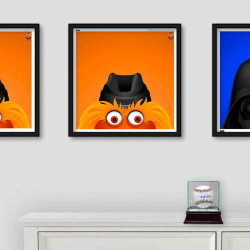 Minimalist Gritty Philadelphia Flyers Mascot square poster print