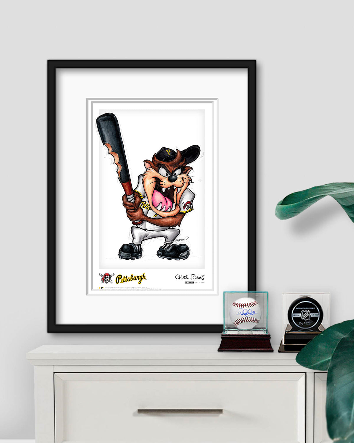Taz on Deck x MLB Pirates Poster Print