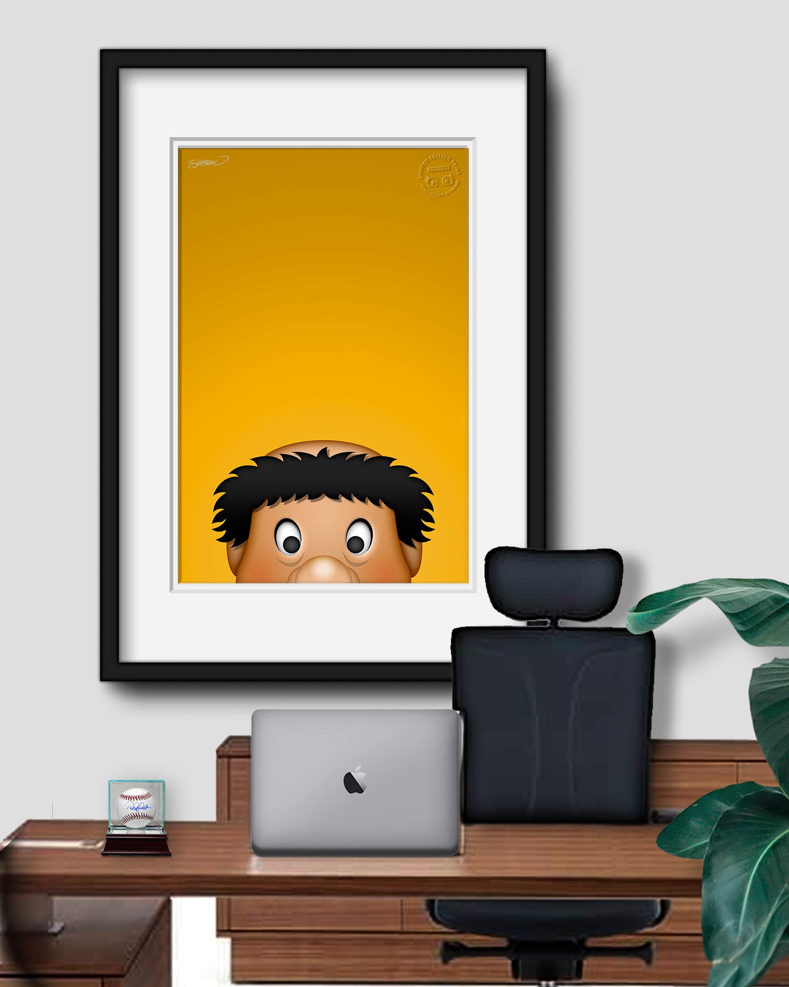 Minimalist Swinging Friar San Diego Padres - S. Preston – S