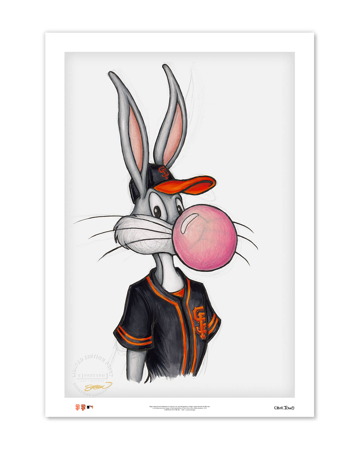 Bubblegum Bugs x MLB Giants Limited Edition Fine Art Print