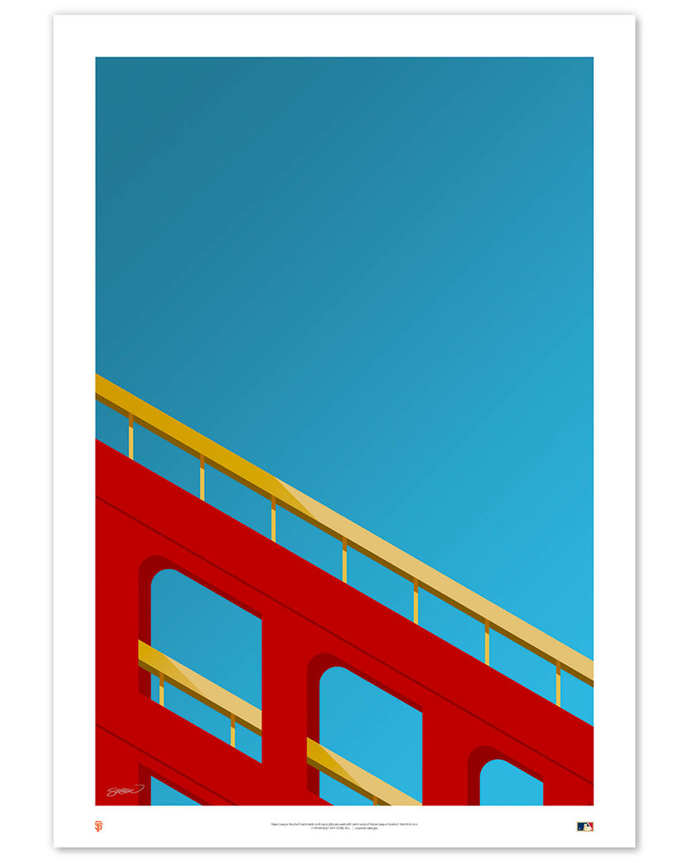 Minimalist Candlestick Park San Francisco Giants S. Preston S