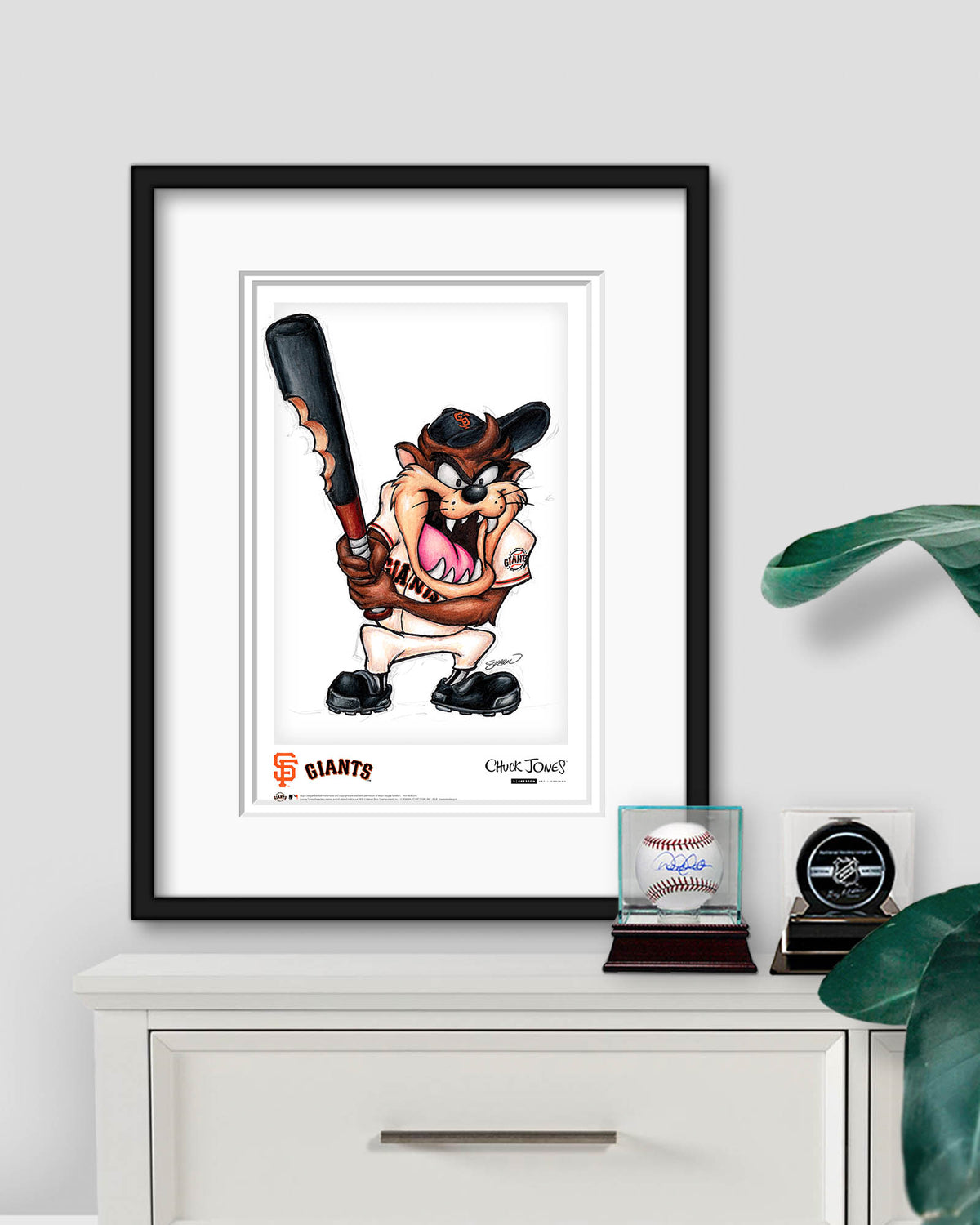 Taz On Deck x MLB Giants Poster Print