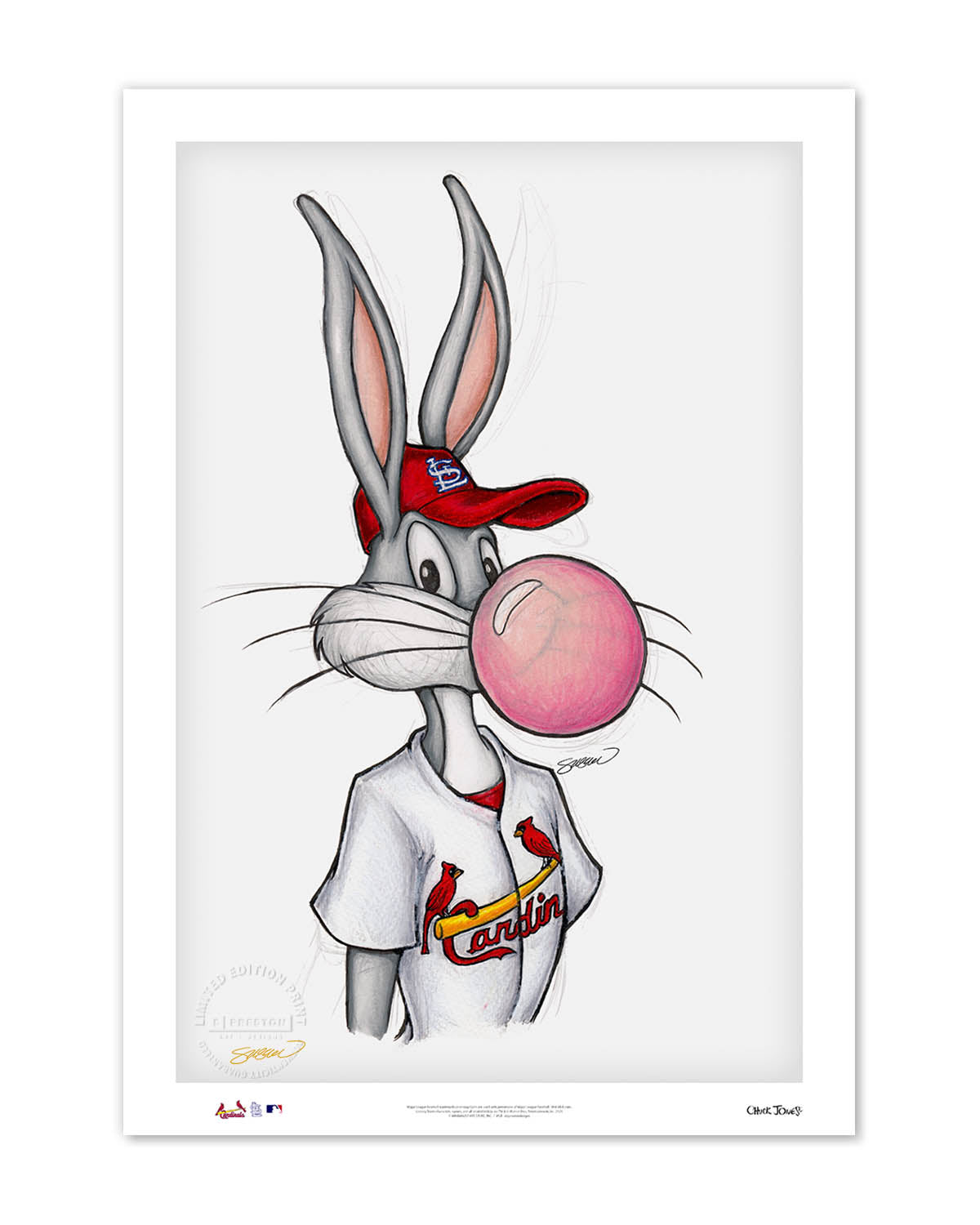 Bubblegum Bugs x MLB Cardinals Limited Edition Fine Art Print
