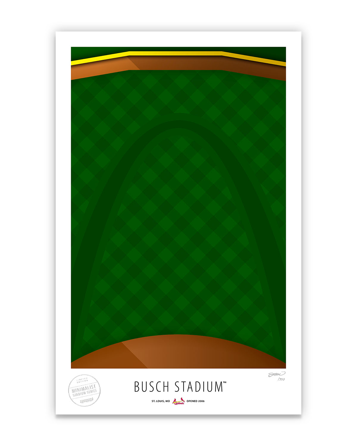 Minimalist Busch Stadium