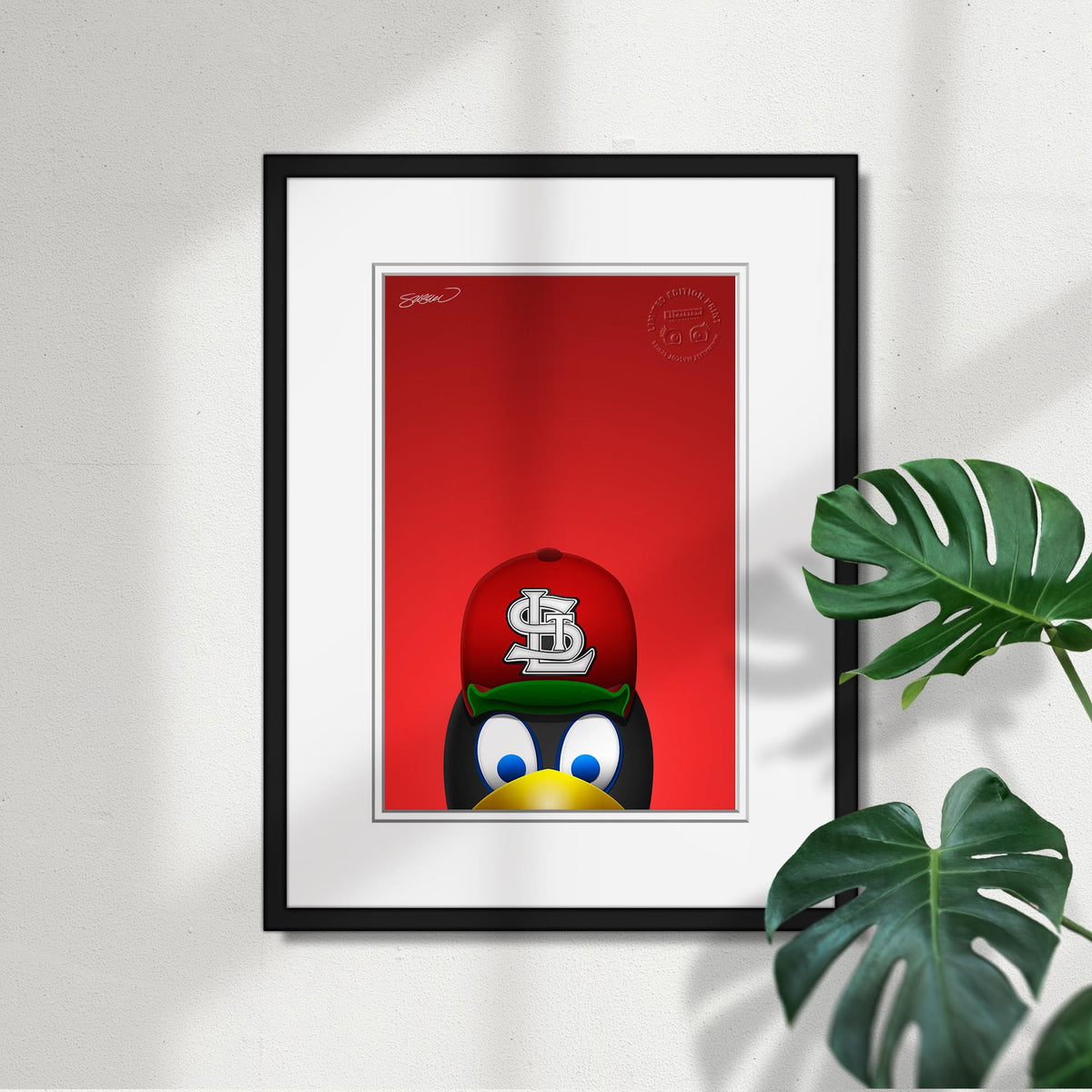 Minimalist Fredbird St. Louis Cardinals - S. Preston – S. Preston Art +  Designs