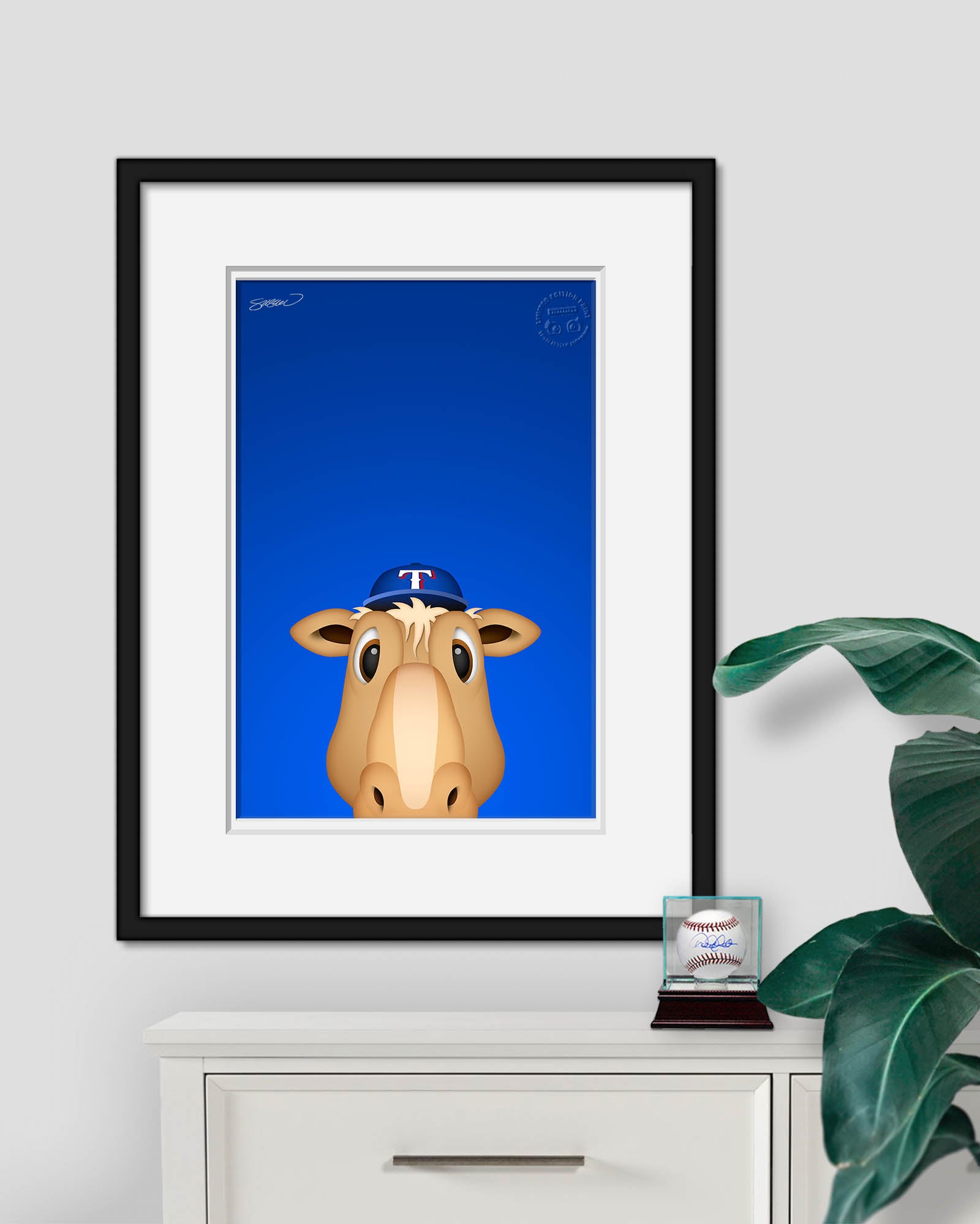 Minimalist Ranger Captain Texas Rangers - S. Preston – S. Preston Art ...