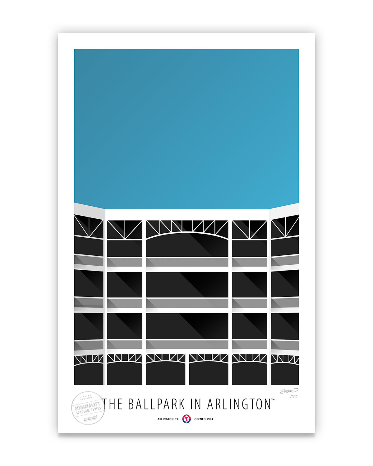 Minimalist The Ballpark In Arlington Texas Rangers - S. Preston