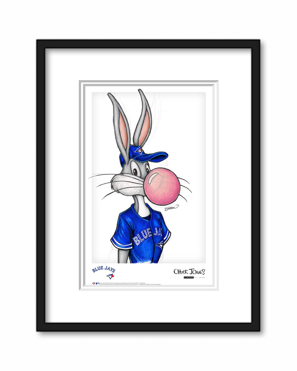 Bubblegum Bugs x MLB Blue Jays Bugs Bunny Poster Print