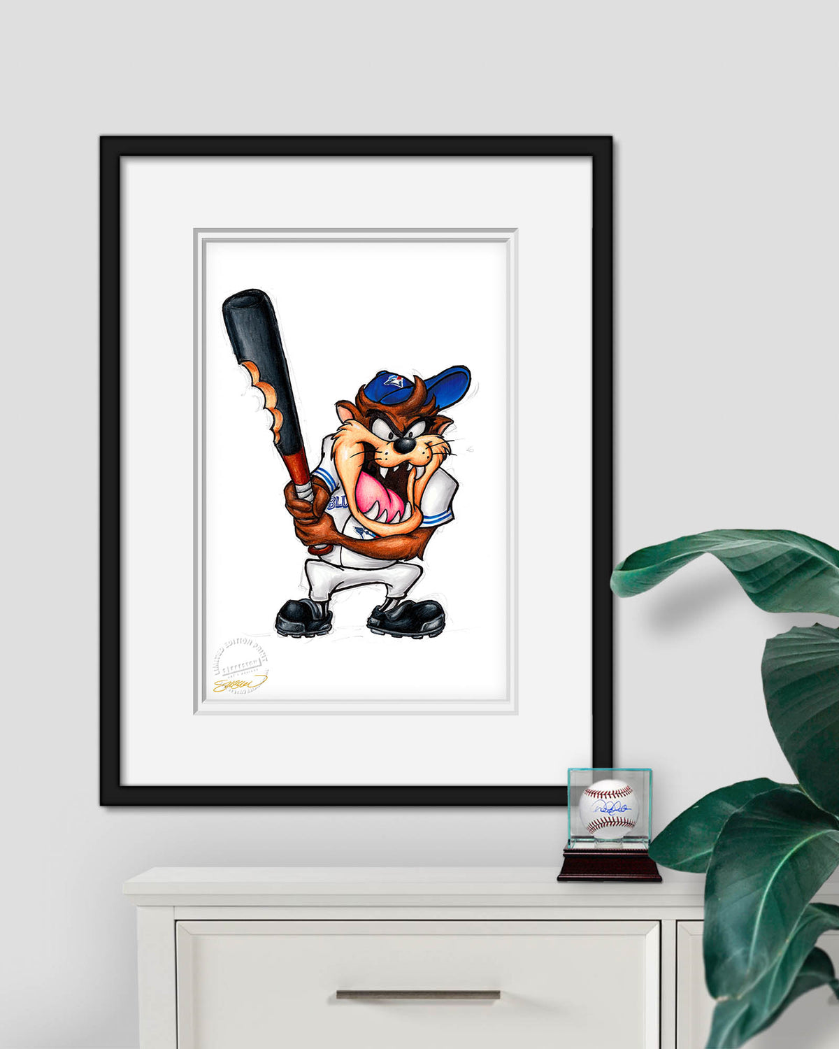 Taz On Deck x MLB Blue Jays Limited Edition Fine Art Print