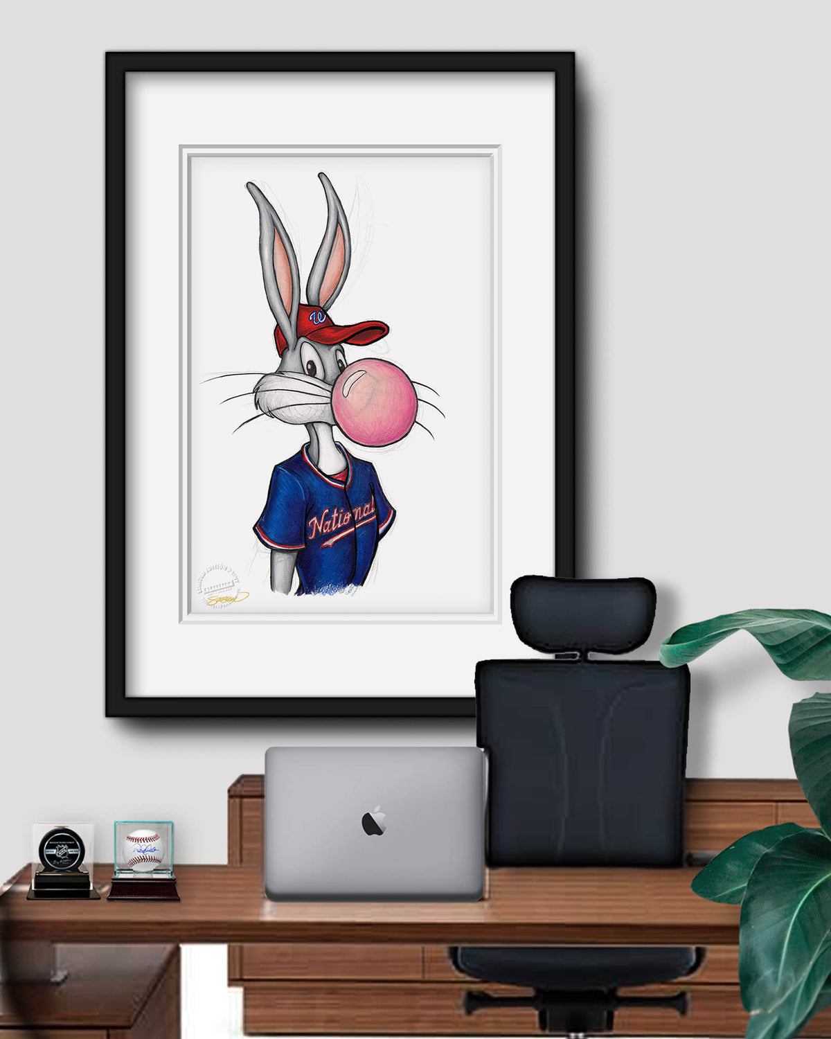 Bubblegum Bugs x MLB Nationals Limited Edition Fine Art Print