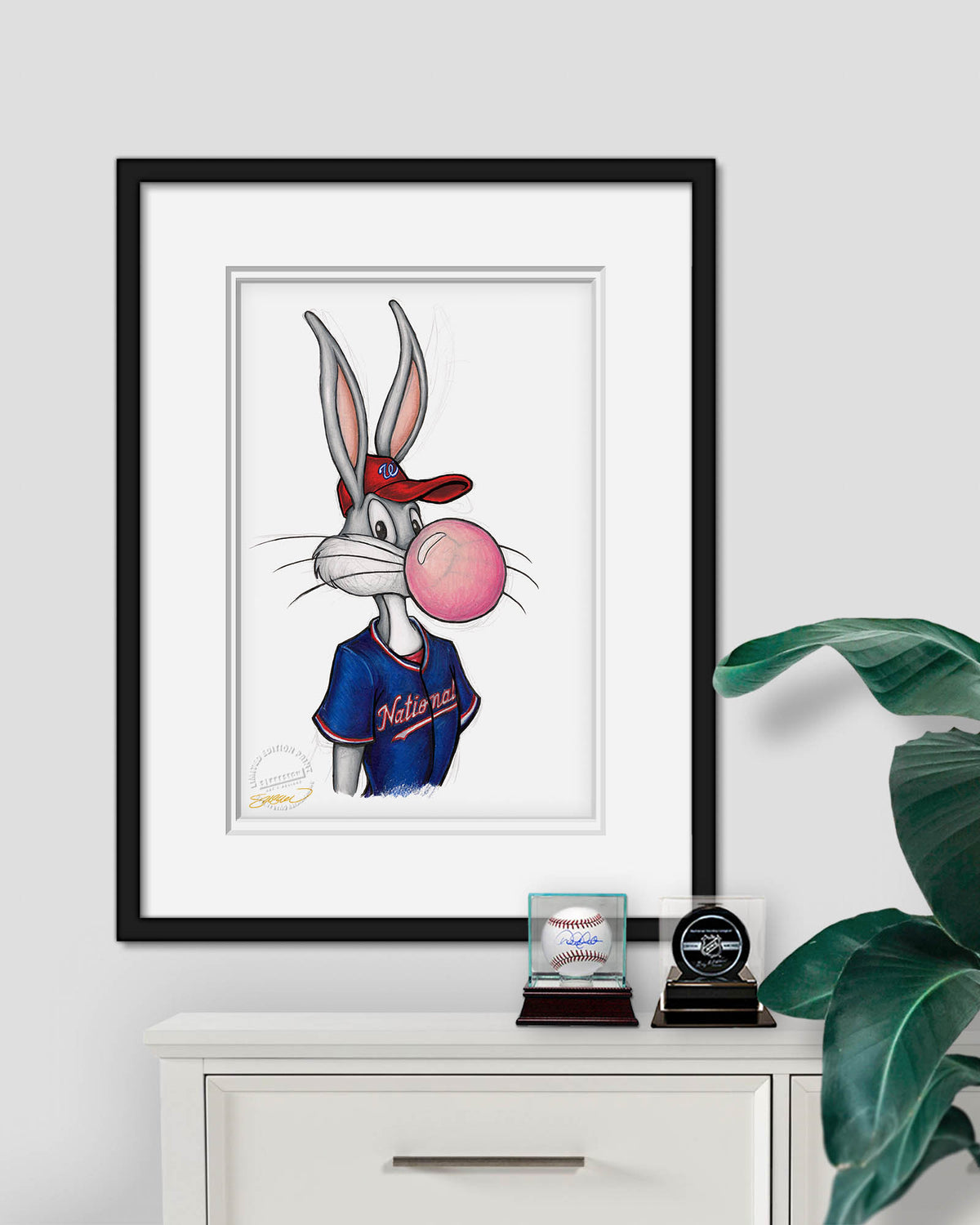 Bubblegum Bugs x MLB Nationals Limited Edition Fine Art Print