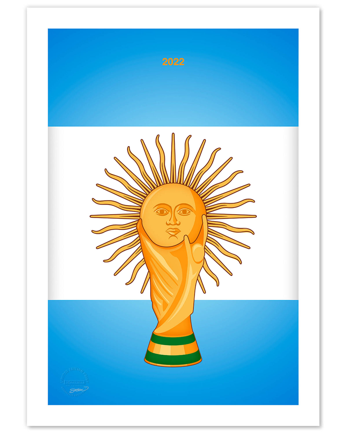 Minimalist World Cup 2022 Limited Edition Fine Art Print