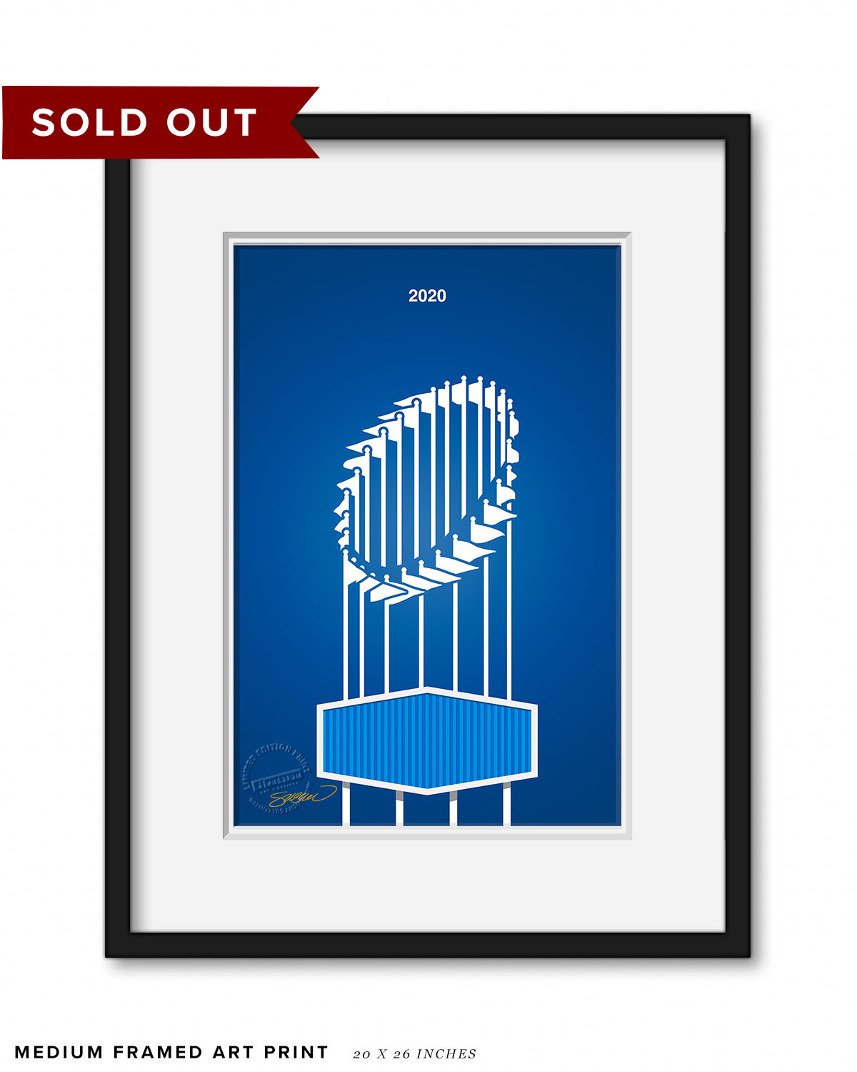 Minimalist World Series 2020 - Los Angeles Dodgers - S