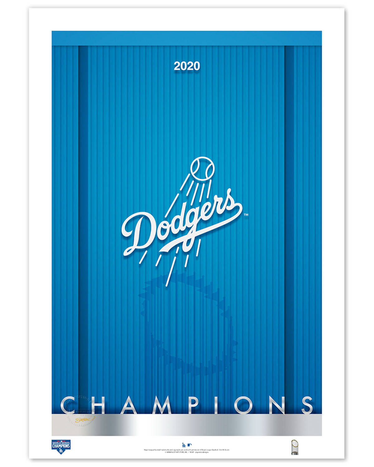 Minimalist World Series 2020 - Los Angeles Dodgers - S. Preston