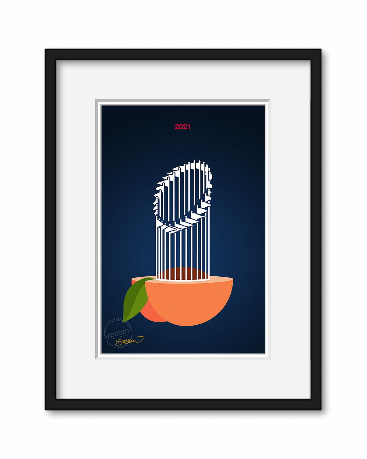 Minimalist World Series 2021 Ltd Ed Print Atlanta Braves S. Preston – S.  Preston Art + Designs