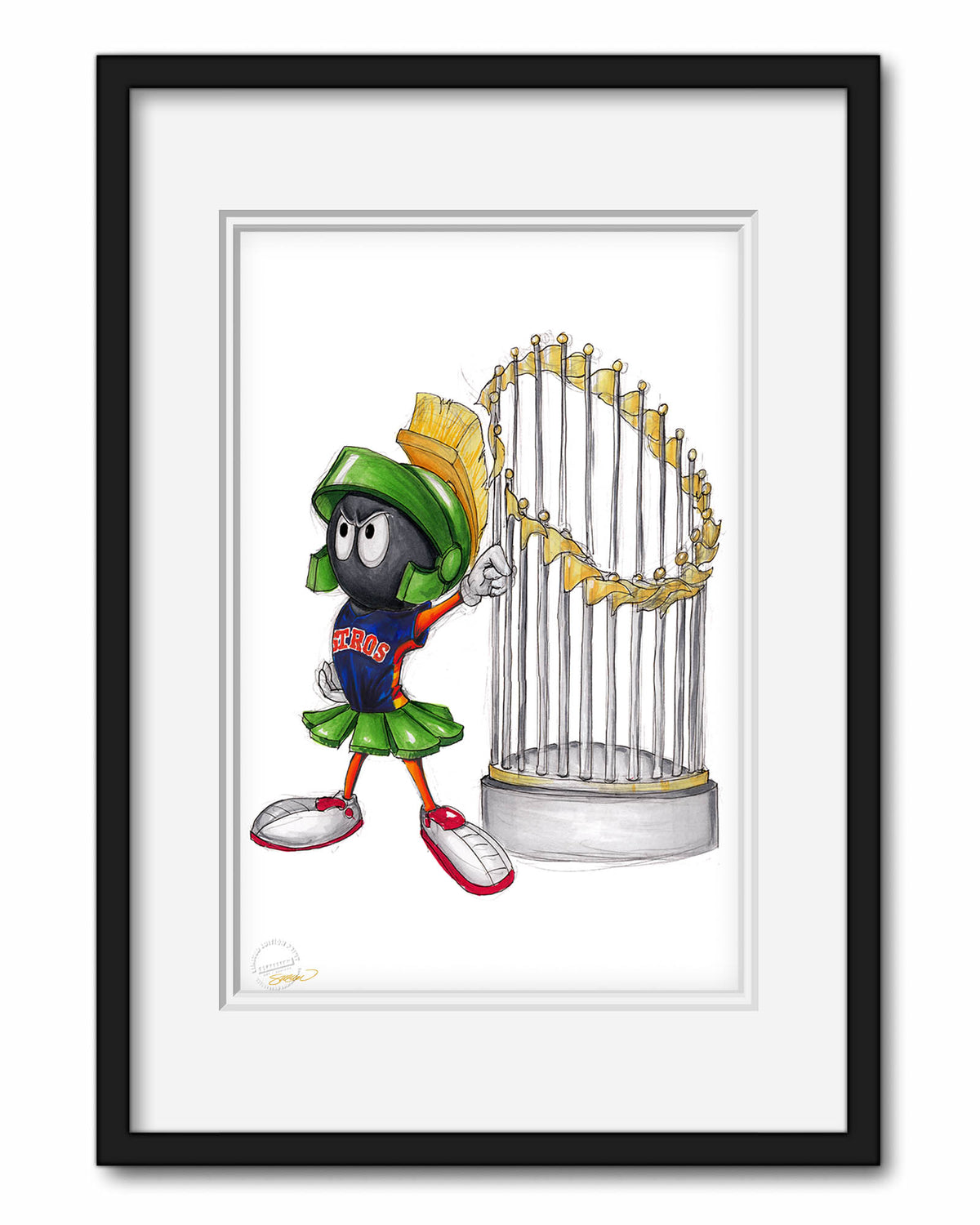 2022 Houston Astros again World Series Framed Front Page 