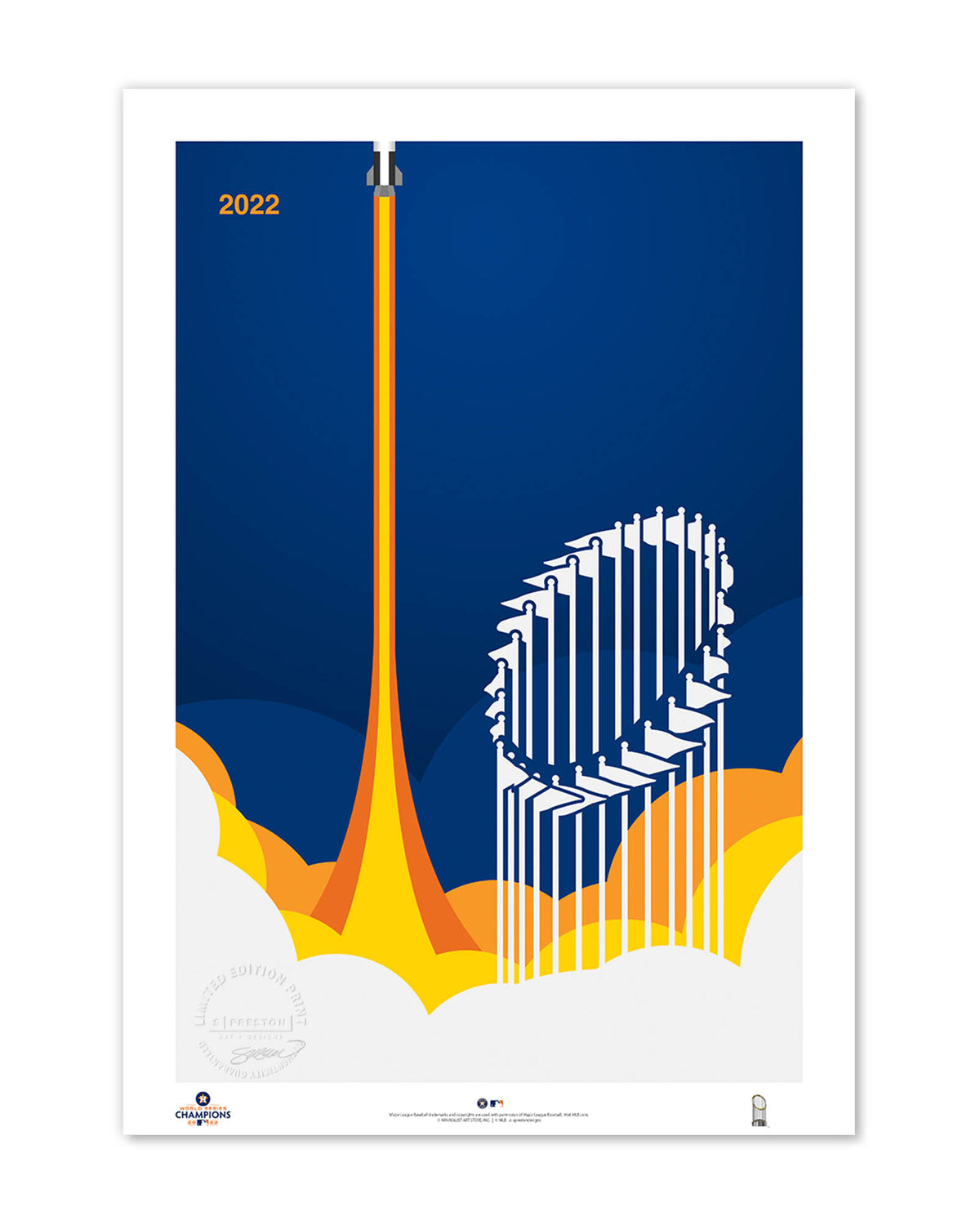 Minimalist Kauffman Stadium Kansas City Royals - S. Preston – S. Preston  Art + Designs