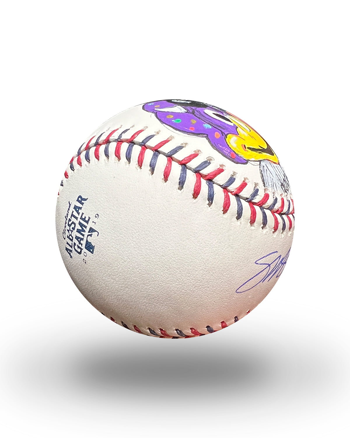 Dinger Hand-Painted Baseball Art