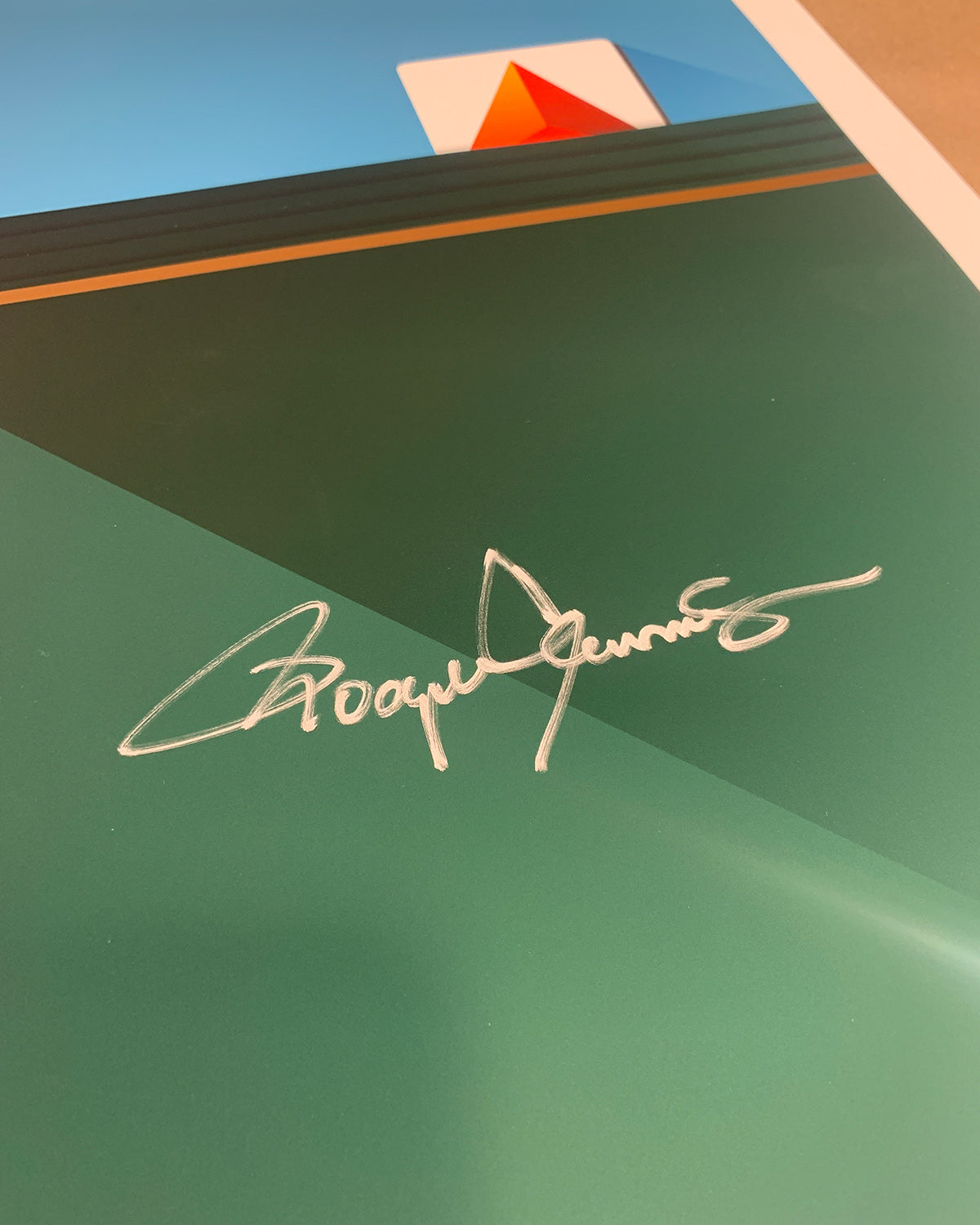 Minimalist Fenway Park - Roger Clemens Autographed - Poster Print - Authenticated