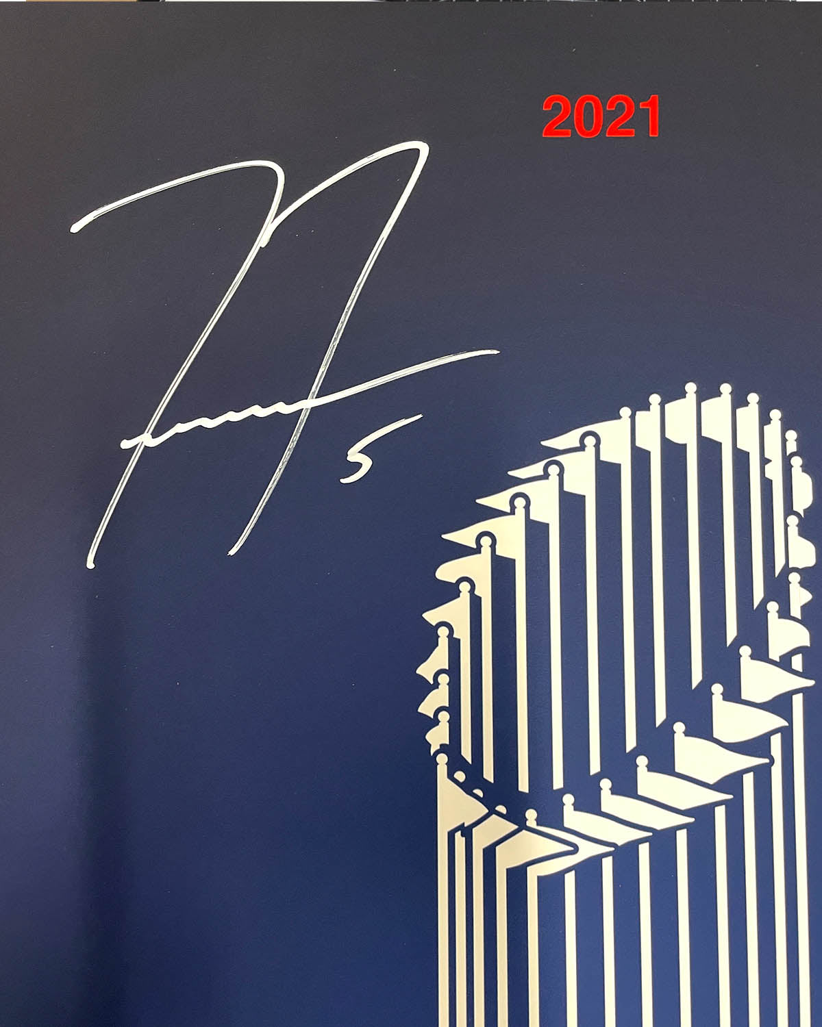 Minimalist World Series 2021 - Freddie Freeman Autographed - Poster Print -  Authenticated