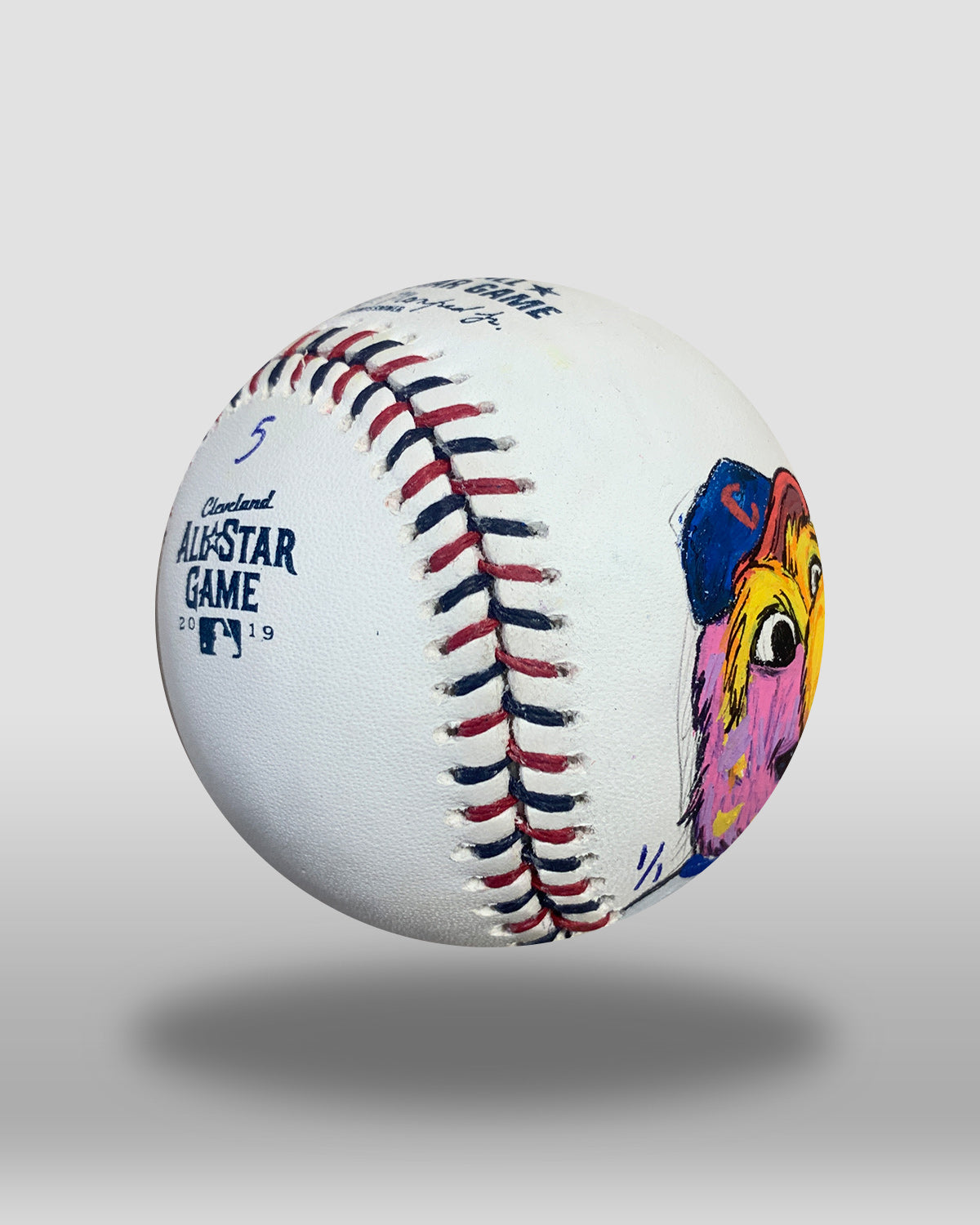 Slider Hand-Painted All-Star Game Baseball Art