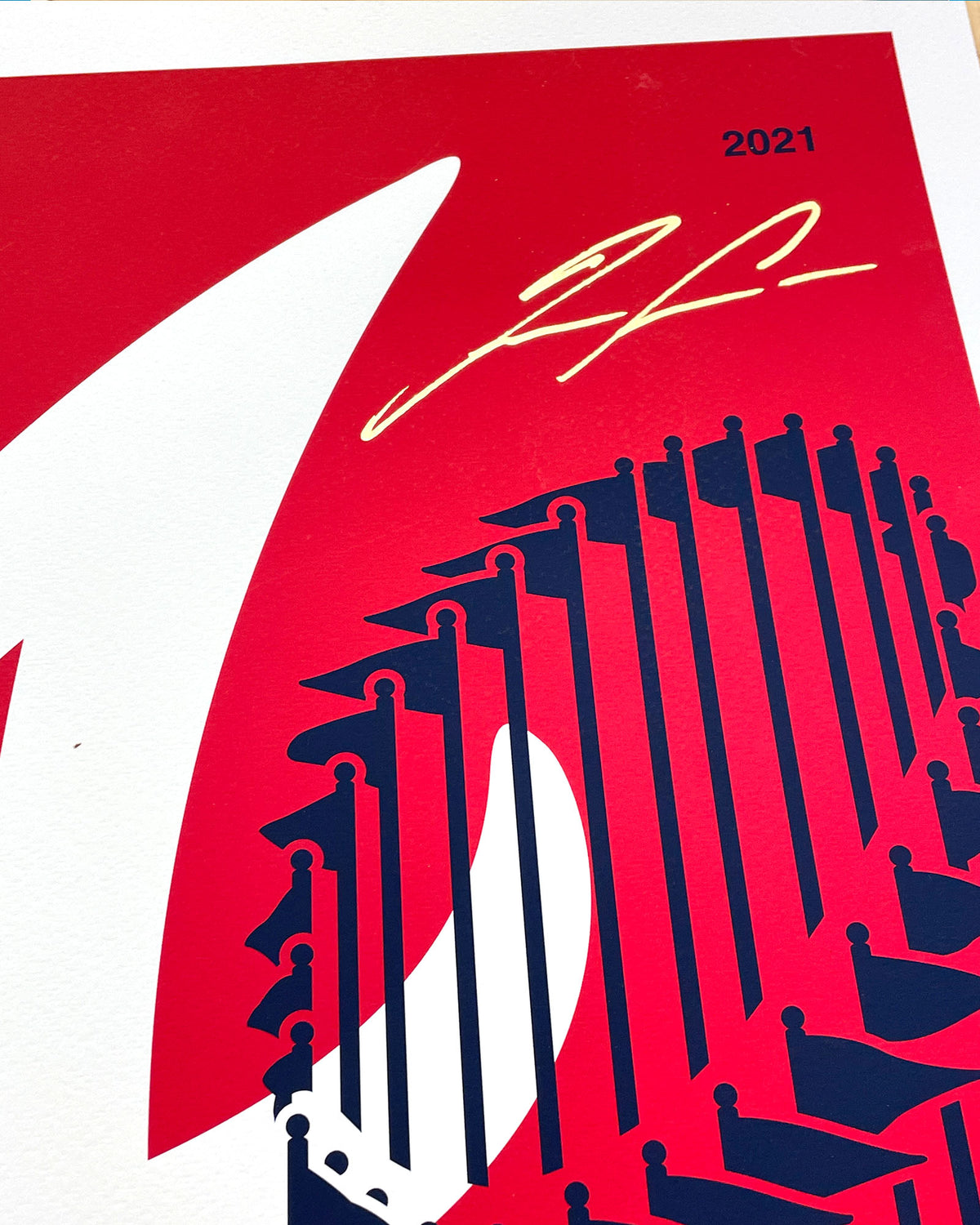 Minimalist World Series 2022 - Dusty Baker Autographed - Poster Print -  Authenticated