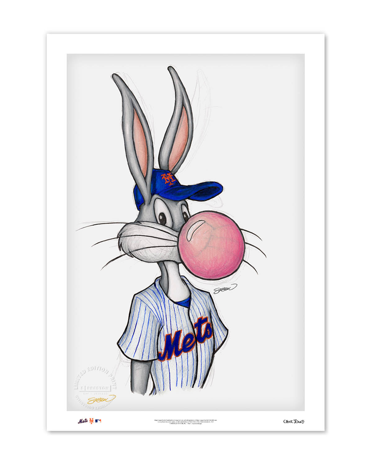 Bubblegum Bugs x MLB Mets Limited Edition Fine Art Print