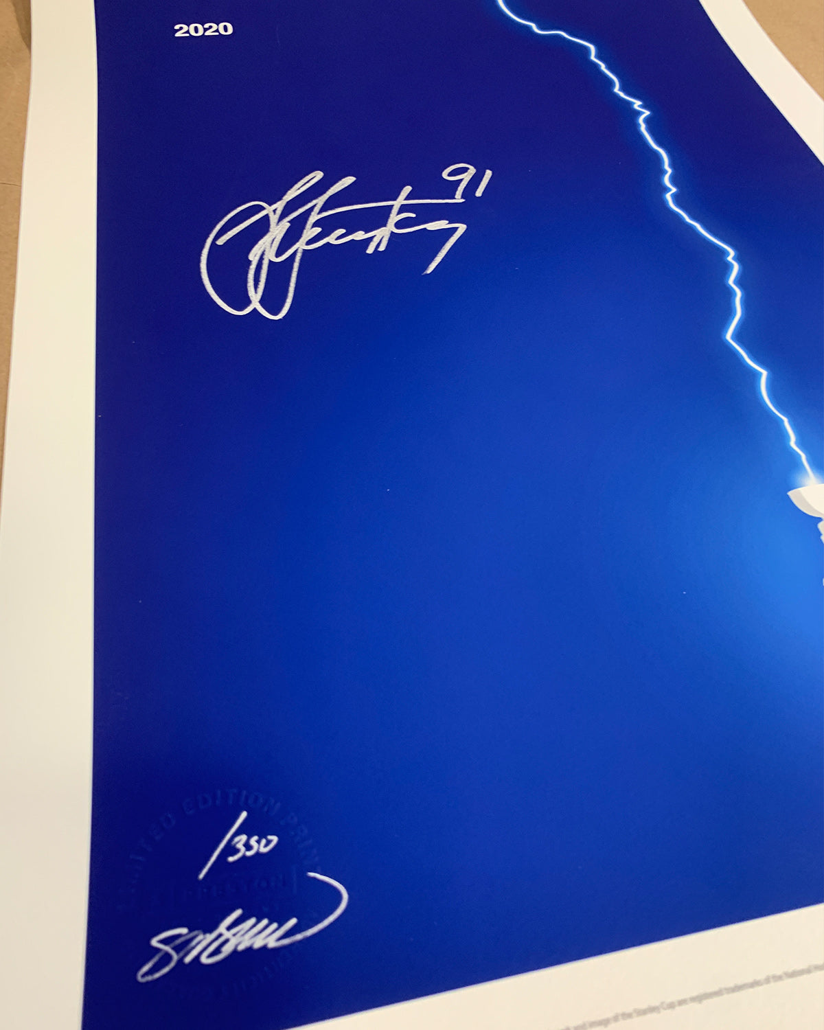 Minimalist Stanley Cup 2020 - Steven Stamkos Signed - Authenticated