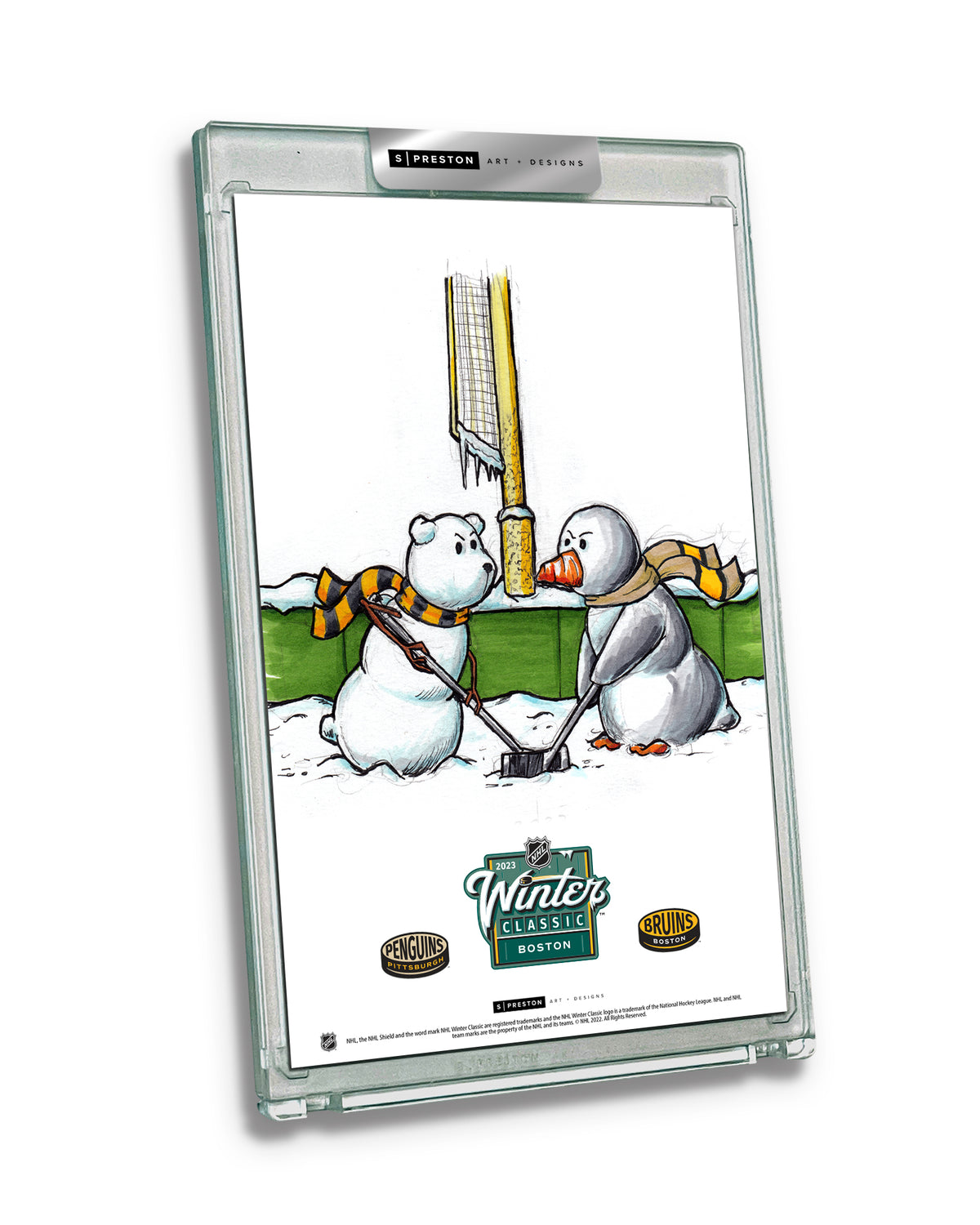 2023 NHL Winter Classic Sketch Limited Edition Art Card Slab