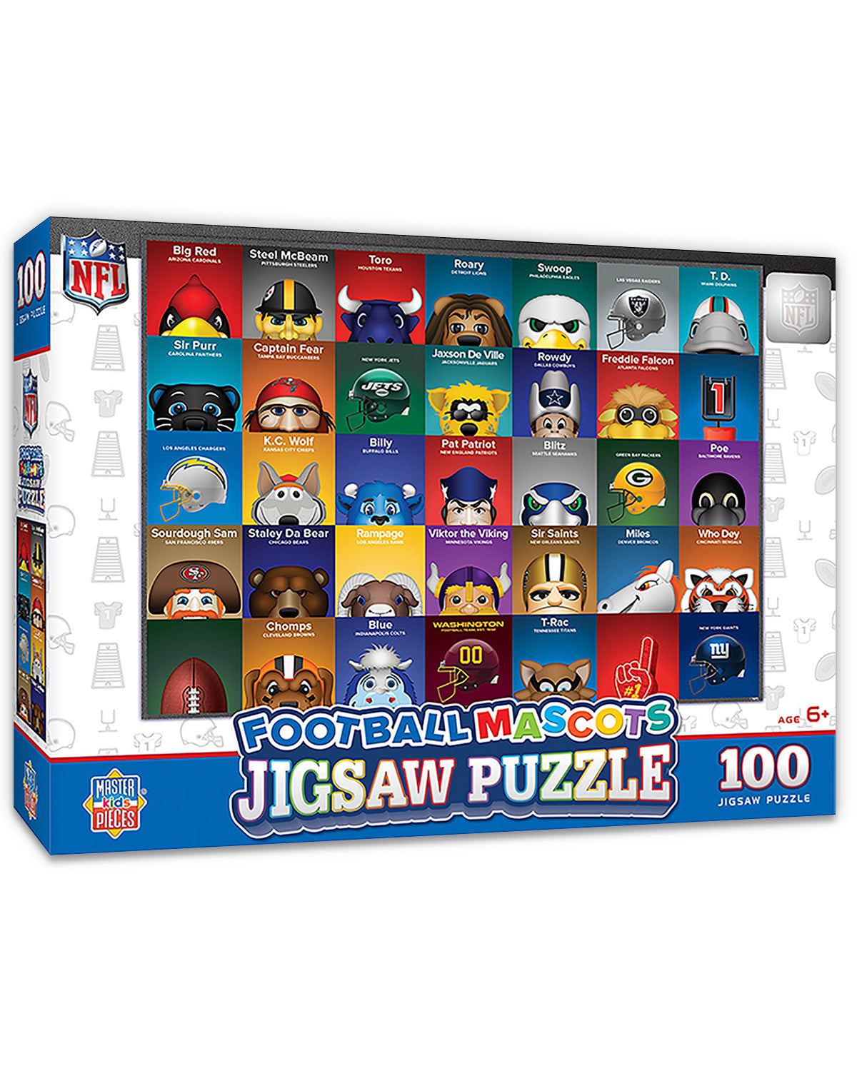 Minimalist NFL Mascot Jigsaw Puzzle