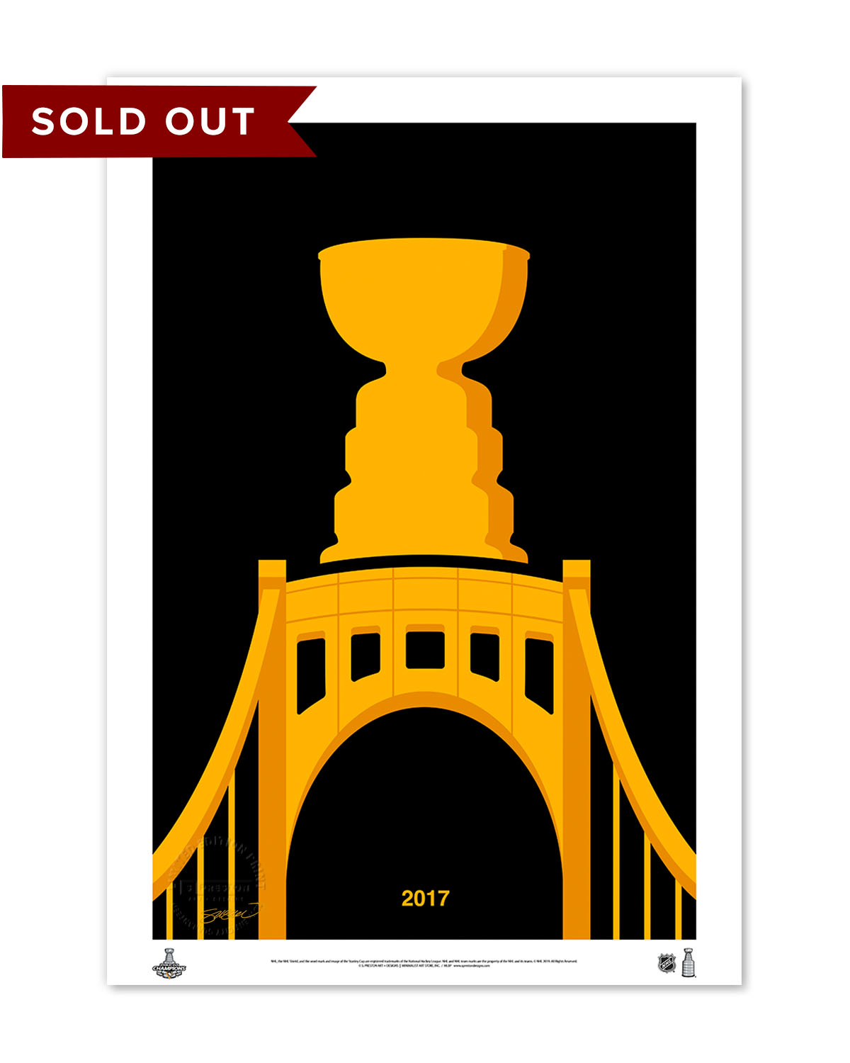 Minimalist Stanley Cup 2017 Limited Edition Fine Art Print