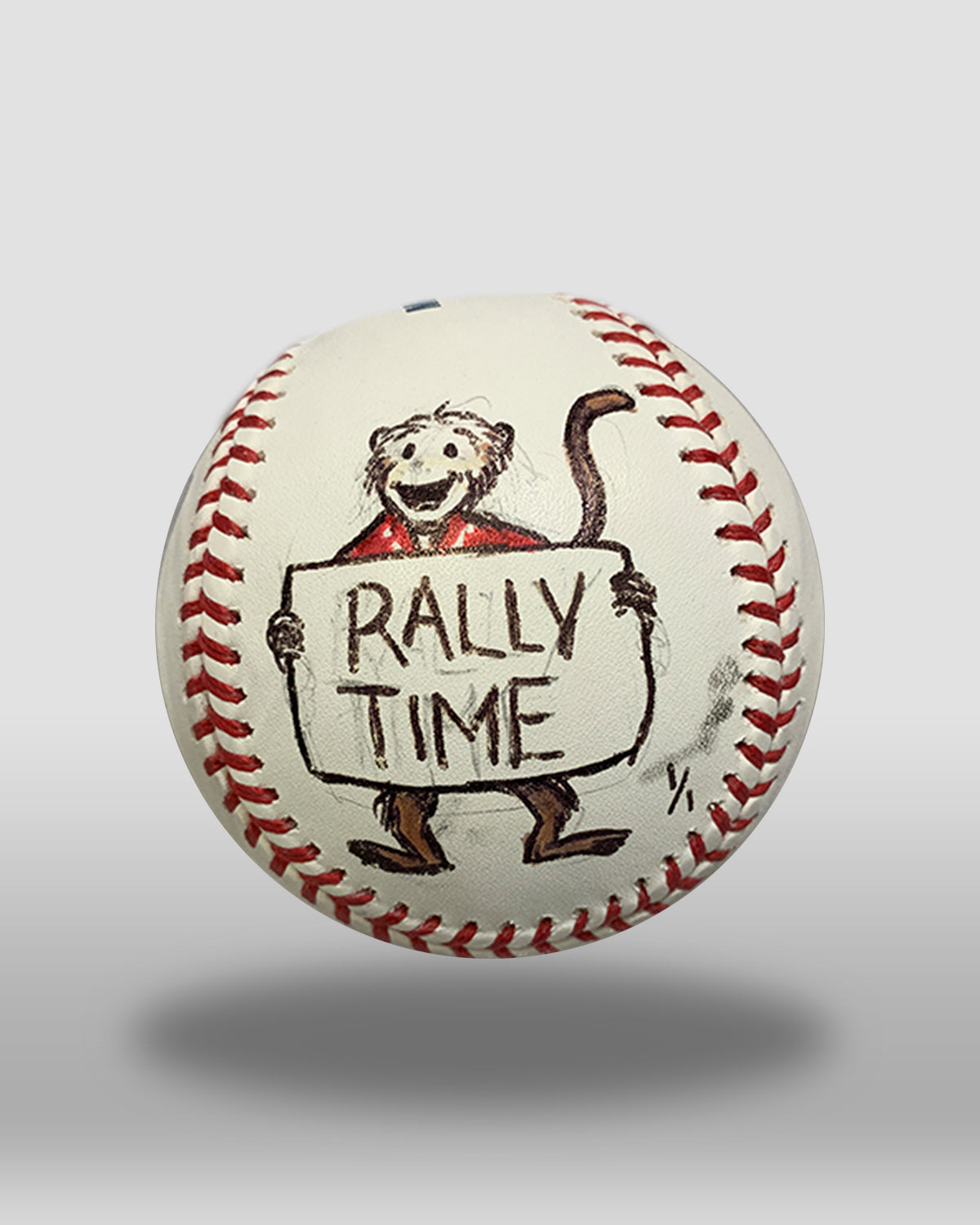 Rally Monkey Hand-Drawn Baseball Art