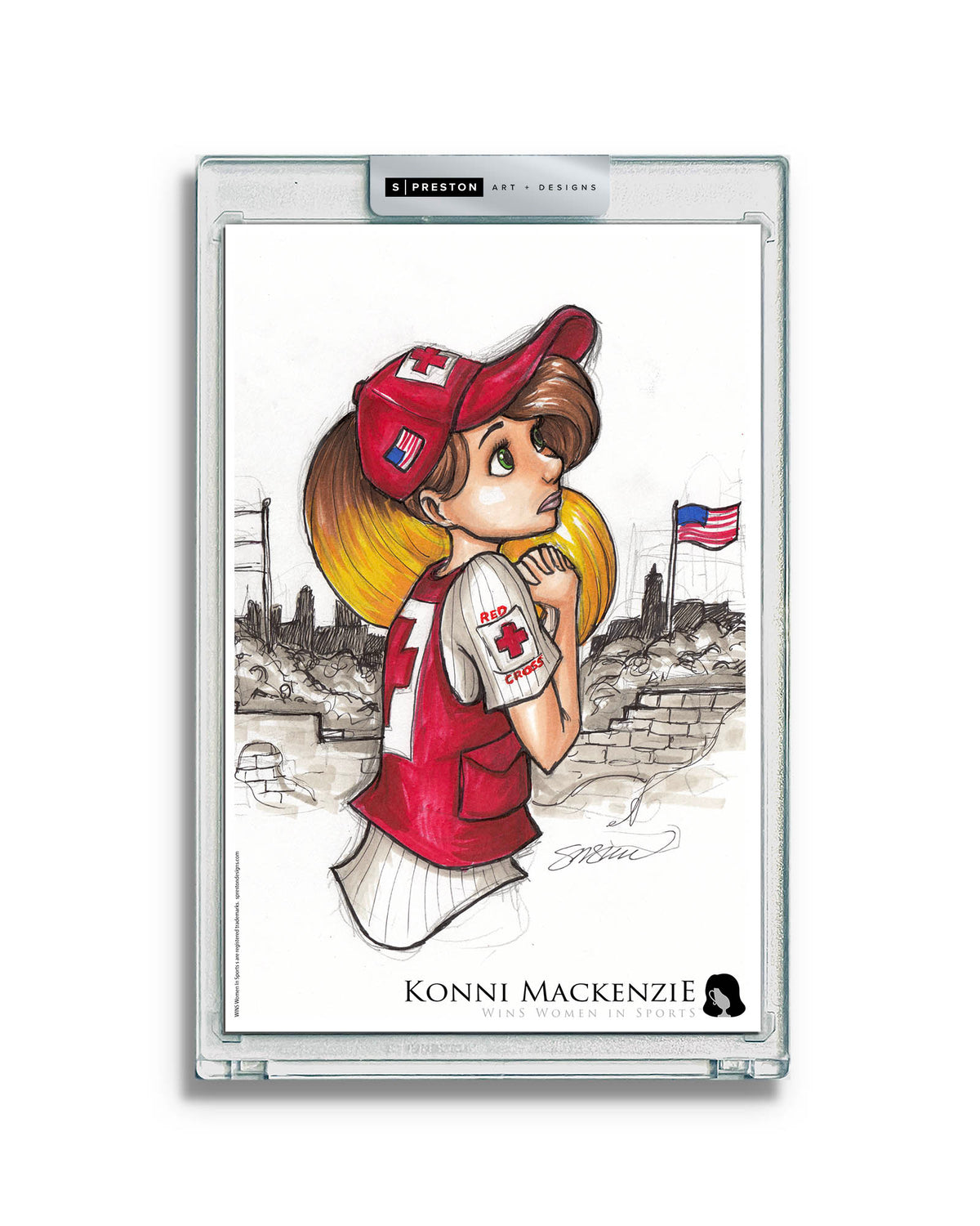 WinS® Konni Mackenzie Red Cross Limited Edition Art Card Slab