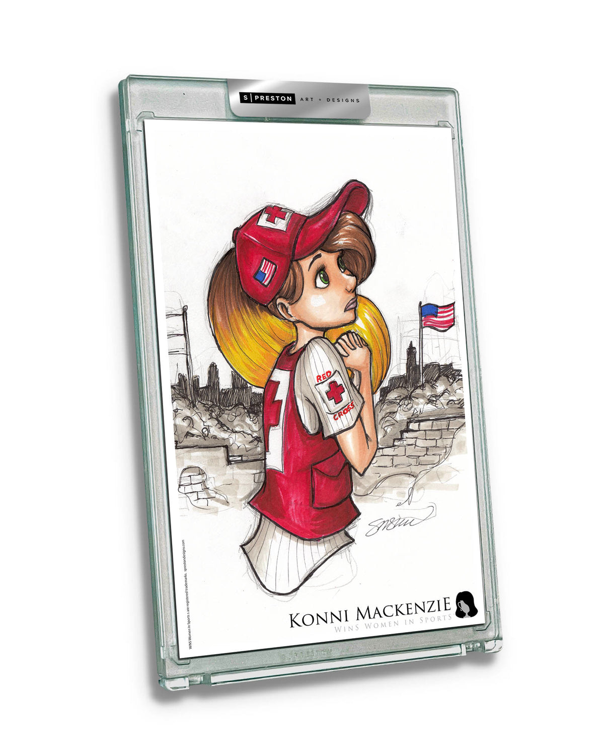 WinS® Konni Mackenzie Red Cross Limited Edition Art Card Slab