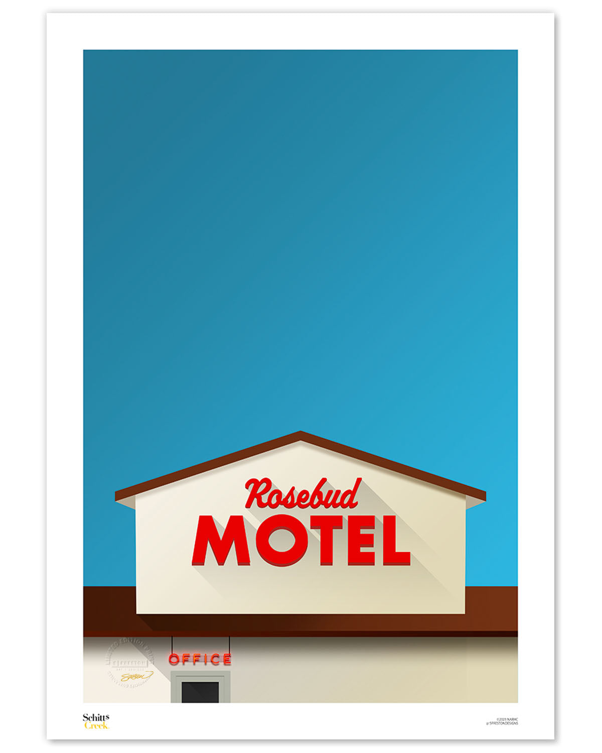 Minimalist Rosebud Motel