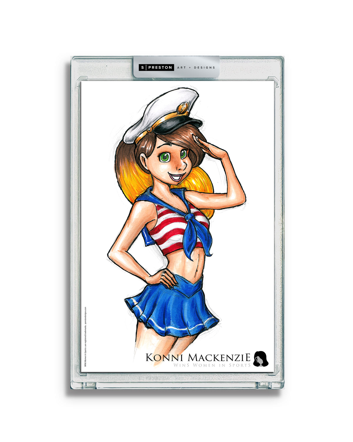 WinS® Konni Mackenzie Sailor Girl Limited Edition Art Card Slab